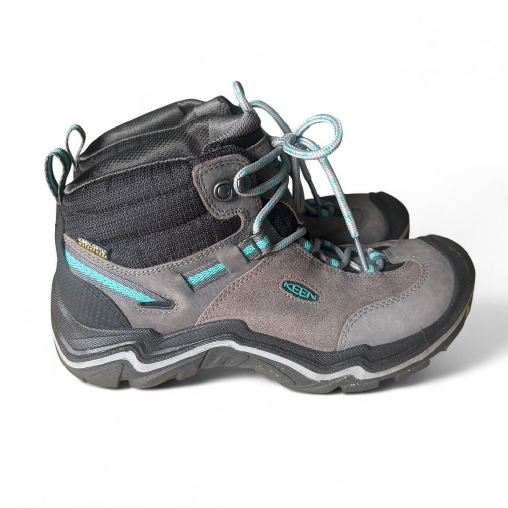 KEEN Women’s Gray and Teal Outdoor Boots